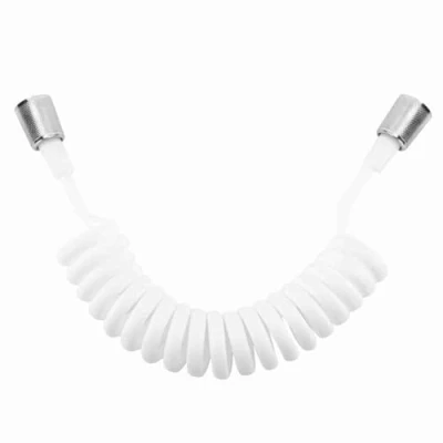 Image of 2m Spring Flexible Shower Hose ABS Telescopic for Water Plumbing Toilet Bidet Sprayer Gun Bathroom(White)