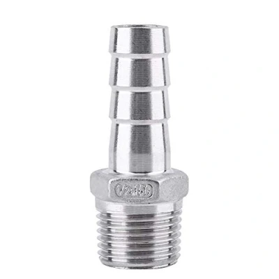 Image of Stainless Steel Barb Connector, Hose SS304 Male Thread Pipe Fitting Tail Connector BSP 1/8&quot; 3/4&quot;