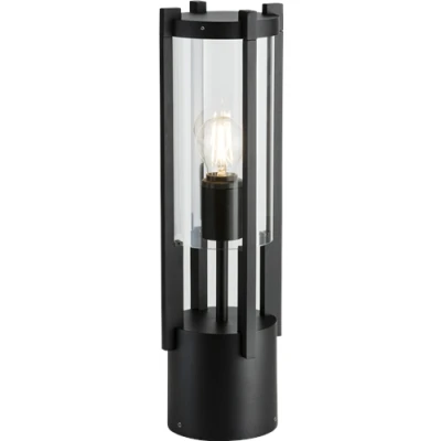 Image of KnightsBridge 230V IP54 E27 Cylinder Outdoor Pedestal 500mm