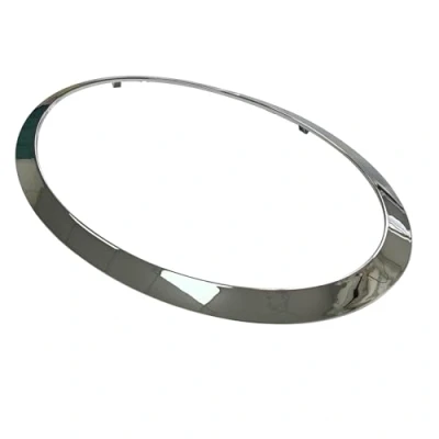 Image of KYYET Chrome Left Side Headlight Trim Ring Bezel Compatible with Mini Cooper 2014 2019 F55 F56 F57