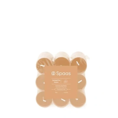Image of Spaas Scented Clearlights flatpack x18 4.5h, Delightful Dawn, Terracotta Orange