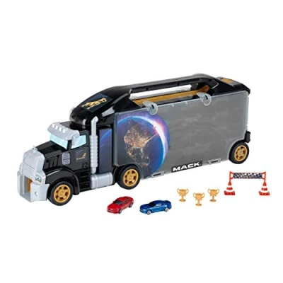 Image of Theo Klein 3500 MACK Case Truck with integrated exit ramp