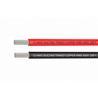 Image of TUOFENG 12 AWG Silicone Wire 3 m [1.5 Black and 1.5 Red] Soft Flexible 680 Strands of Tinned Copper for DIY RC Aircraft Auto Battery Clamp Cable Electronic Equip