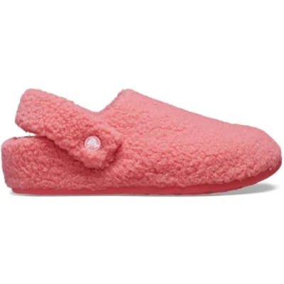 Image of Crocs Classic Cozzzy Slipper Hot Blush Size 3 UK Men/ 4 Women