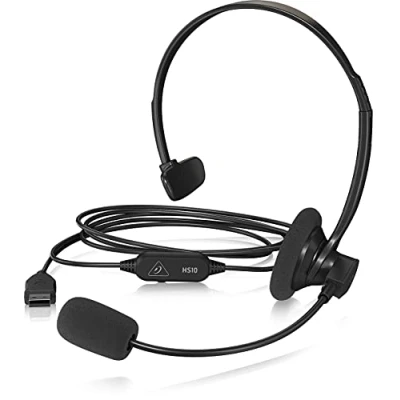 Image of Behringer HS10 USB Mono Headset with Swivel Microphone, Compatible PC and Mac