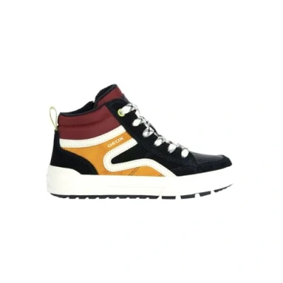 Image of Geox J Weemble Boy A Sneaker, Black Yellow, 10 UK Child