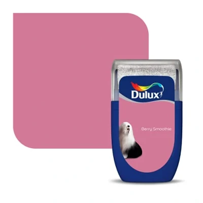 Image of Dulux Walls &amp; Ceilings Tester Paint, Berry Smoothie, 30 ml