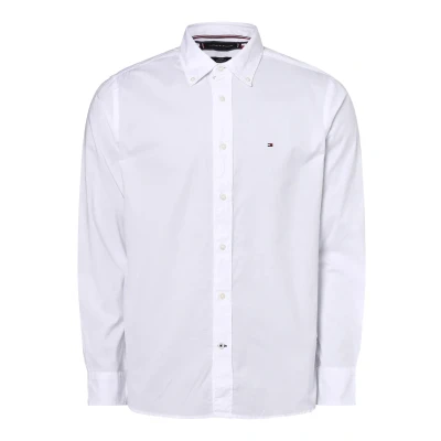 Image of Tommy Hilfiger Men&#039;s Core Flex Poplin Rf Shirt Mw0mw25035 Casual Shirts, White (White), XL
