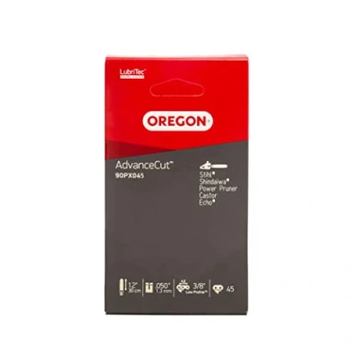 Image of Oregon 90PX045E Chainsaw Chain 3/8&quot; Pitch 0.043&quot; (1.1mm) 45 Gauge Drive Links (90SG) 12 Inch