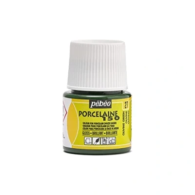 Image of Pebeo 45ml Porcelaine 150 China Paint 45 Milliliter Bottle ,Olivine Green