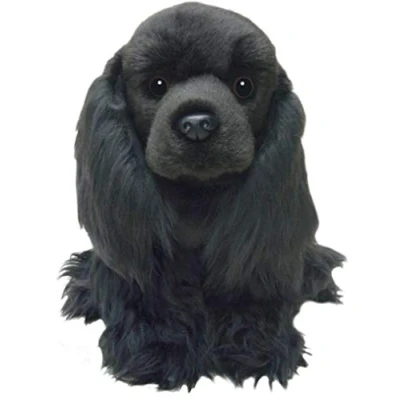 Image of Faithful Friends Collectables Plush/Soft Toy Dog BLACK COCKER SPANIEL Floppy Soft Cuddly 12 Inch…