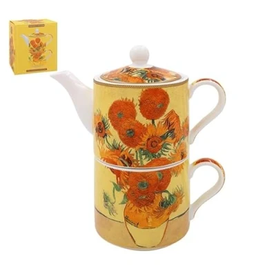 Image of The Leonardo Collection LP96149 Pot, Ceramic, Van Gogh Tea for One