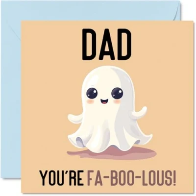 Image of Birthday Cards for Dad Fa Boo Lous Funny Happy Card from Son Daughter, Father’s Day Father, 145mm x Joke Greeting Men Him