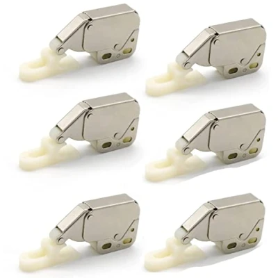 Image of Mini Latch Automatic Spring Catch,6 Pcs Touch Release Catch LatchTouch Lock Push Open with for Kitchen Cabinet Wardrobe Door