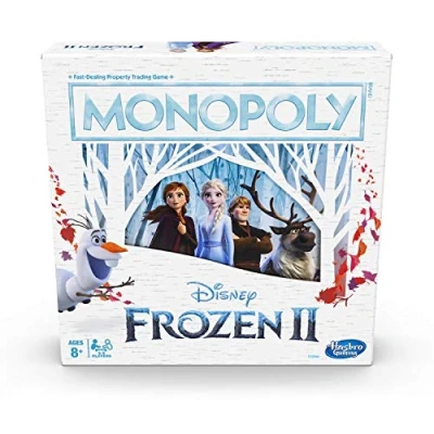Image of Monopoly Game: Disney Frozen 2 Edition Board Game for Ages 8 and up