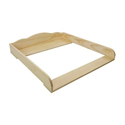Image of Puckdaddy Changing Table top Wilhelm 80x78x15 cm, mat Made of Wood, Natural, Compatible with chests Drawers, incl. mounting Material for Wall