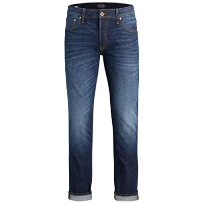 Image of JACK &amp; JONES Men&#039;s Jjitim Jjoriginal Cr 006 Noos Slim Jeans, Blue (Blue Denim), W36/L36 (Size: 36)