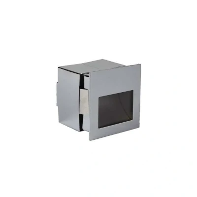 Image of Dimmable Low Level LED Wall Light Brushed Nickel 3000K Leyton Mia