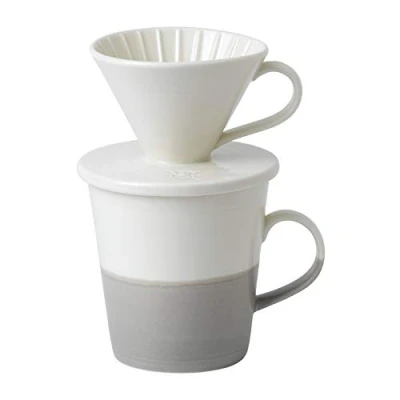 Image of Royal Doulton Coffee Studio 40032946 Single Pour Over Set 560ml Grey, Porcelain, Multi