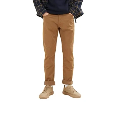 Image of TOM TAILOR Men&#039;s Thermal Trousers 1033873, 15078 Otter Brown, 32W / 36L