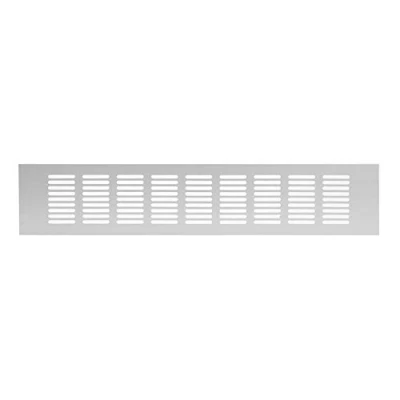 Image of Ventilation Grille 80 x 500 mm Aluminium Silver