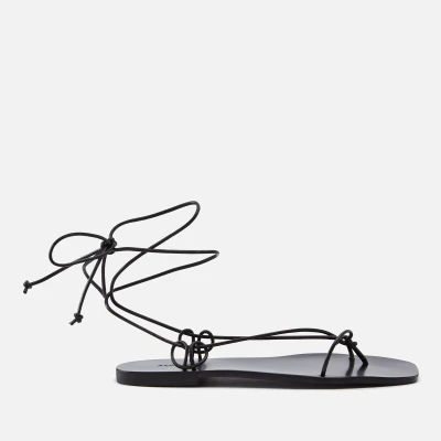 Image of Alohas Misty Tbar sandals, Women&#039;s, Size: 3.5, Black Leather
