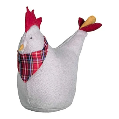 Image of Gallery Direct Chuck Chicken Doorstop Weighted Door Stopper Filled Heavy Ornament