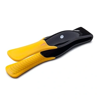 Image of Zeal J202N Silicone Toast Tongs for Toasters Duck Design, Black