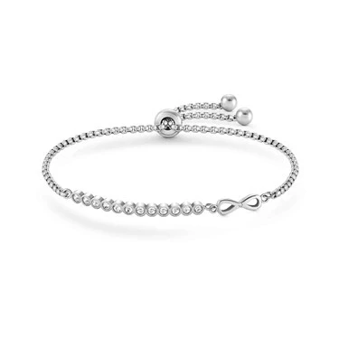 Image of Nomination Milleluci Silver Infinity Bracelet 14 19cm