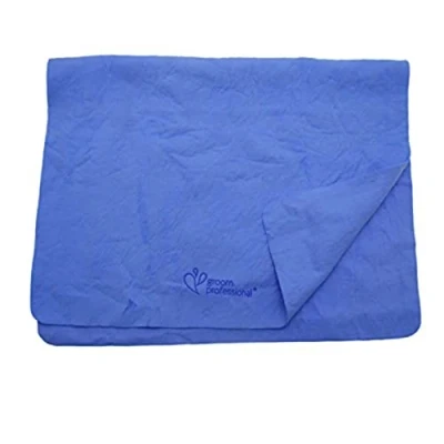 Image of GROOM PROFESSIONAL Magic Synthetic Dog Towel Microfibre for Drying Super Absorbent Up Water Quickly Bath Dogs Helps to Reduce Time