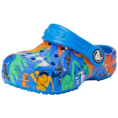 Image of Crocs Boy&#039;s Unisex Kids Baya Clog T, Printed (Bright Cobalt), 4 UK Child