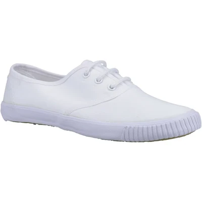 Image of Mirak 204/ASG14 Lace Up Plimsolls/Mens Trainers/Lace Plimsolls (10 UK) (White)