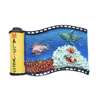 Image of Maldives 3D Film Fridge Magnet Tourist souvenir Travel Sticker,Maldives Refrigerator Magnet,Home and Kitchen Decoration Collection from China