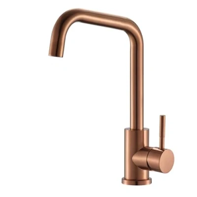 Image of Reginox Salina CP Single Lever Square Neck Copper Kitchen Mixer Tap