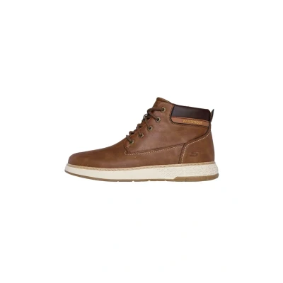 Image of Skechers Men&#039;s GARLAN Deno Ankle Boot, Brown, 8.5 UK