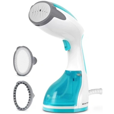 Image of BEAUTURAL Clothes Steamer, Portable Handheld Garment Fabric Wrinkles Remover, 30 Second Fast Heat up, Auto Off, Large Detachable Water Tank