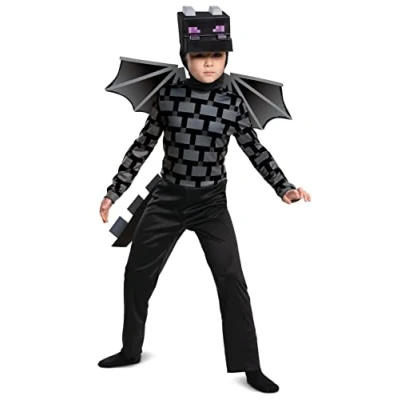 Image of DISGUISE 105099K Ender Dragon Classic, Unisex Kids, Costume, Black, Medium