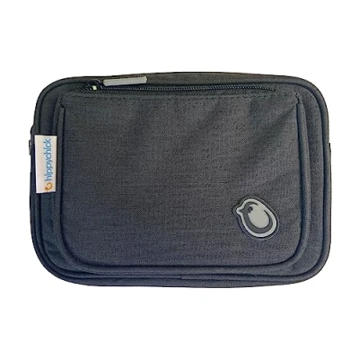 Image of Hippychick Hipseat Accessory Bag/Travel Pouch with 2 Pockets, Can Be Used The Back Saving Baby Carrier, Denim Black