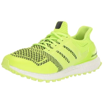 Image of adidas Unisex Adult Ultraboost Spikeless Golf Shoe, Lucid Lemon/Core Black, 9 UK