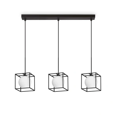Image of Lingotto 3 Suspension Light Bar Pendant Ceiling Matte Black