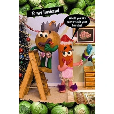 Image of Violent Veg Christmas Card Husband