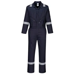 Image of Portwest Iona Cotton Coverall Navy Small
