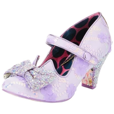 Image of Irregular Choice Piccolo Fabric/PU Pale Purple 42