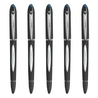 Image of UNI BALL JET STREAM SX 210 1.0 MM ROLLER PENS IN 4 COLOURS (PACK OF 5) (BLUE)