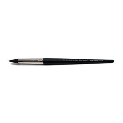 Image of Colour Shaper Taper Point 10 Extra Firm Painting Brush Black