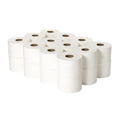 Image of 2Work 2W06439 Micro Twin 2 Ply Toilet Roll 125m (Pack of 24), White