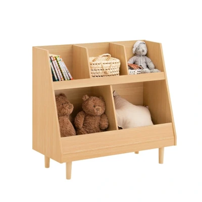 Image of Sobuy Children Bookcase Kids Bookshelf Toy Storage,KMB111 N