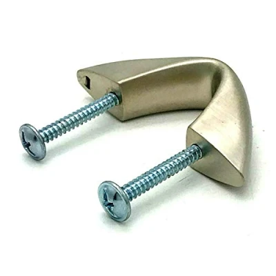 Image of 4 x Vee Handles Small 64mm Stainless Steel Cupboard Cabinet Drawer Pull Handle