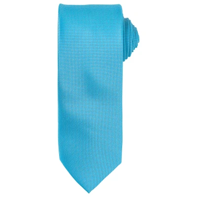 Image of Premier Unisex Adult Micro Waffle Tie (Turquoise) One Size