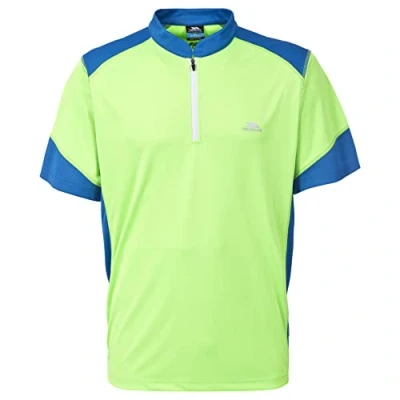 Image of Trespass Quick Dry Dudley Men&#039;s Outdoor Cycling Top available in Green Geko 2X Small